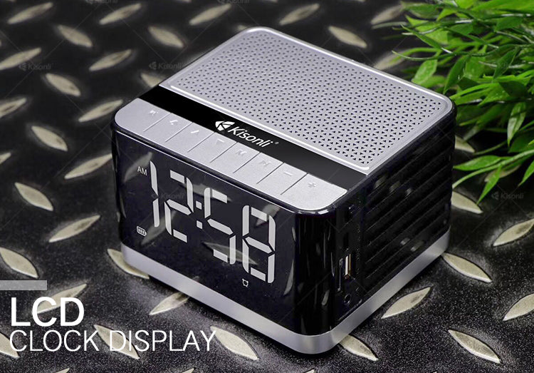 Тонколона Kisonli G8, Bluetooth, Часовник, USB, SD, FM, AUX, RGB, Различни цветове - 22281
