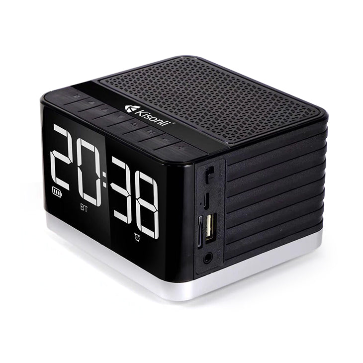 Тонколона Kisonli G8, Bluetooth, Часовник, USB, SD, FM, AUX, RGB, Различни цветове - 22281