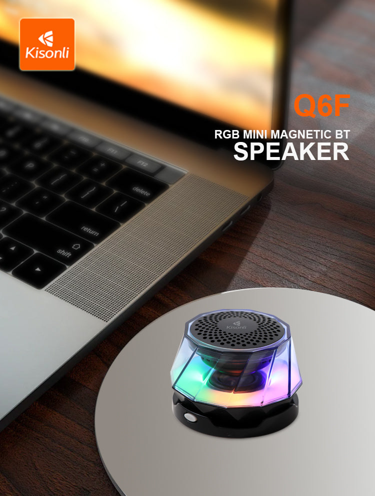 Тонколона Kisonli Q6F, Bluetooth, RGB, Различни цветове - 22284