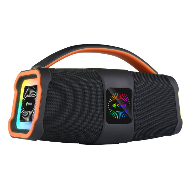 Тонколона Kisonli K5, Bluetooth, USB, SD, AUX, FM, RGB, Черен - 22293