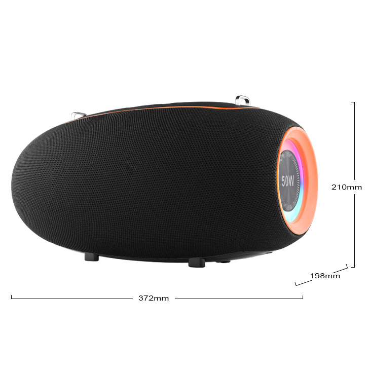 Тонколона Kisonli K8, Bluetooth, USB, SD, AUX, RGB, Черен - 22296