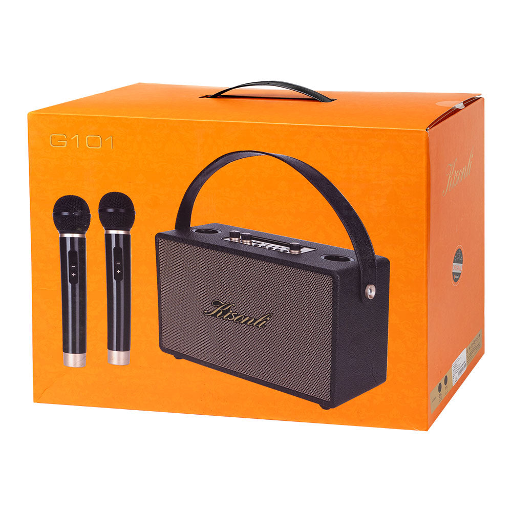 Тонколона Kisonli G101, Караоке, Bluetooth, USB, SD, AUX, Различни цветове - 22300