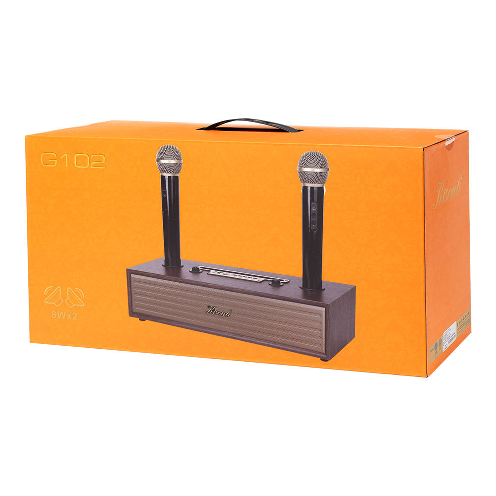 Тонколона Kisonli G102, Караоке, Bluetooth, USB, SD, AUX, Различни цветове - 22301