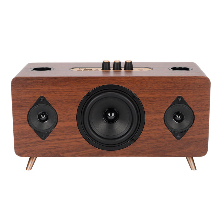 Тонколона Kisonli G105, Караоке, Bluetooth, USB, SD, AUX, Кафяв - 22304