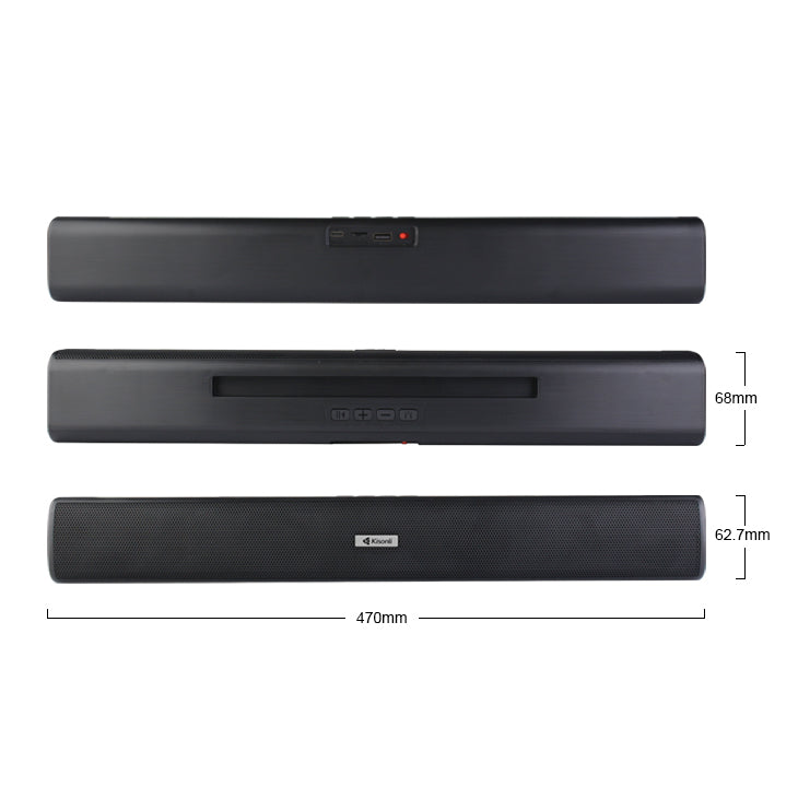 Тонколона Kisonli LED-803, Bluetooth, USB, SD, AUX, FM, Черен - 22315