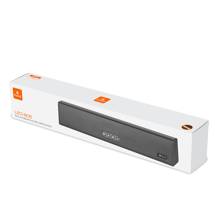 Тонколона Kisonli LED-805, Bluetooth, USB, SD, AUX, FM, Черен - 22316