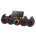 Тонколона Kisonli LED-918, Bluetooth, USB, SD, RGB, AUX, FM, Черен - 22317