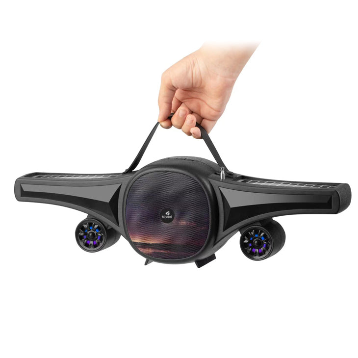 Тонколона Kisonli SC-21, Bluetooth, Солар, USB, SD, FM, Черен - 22321