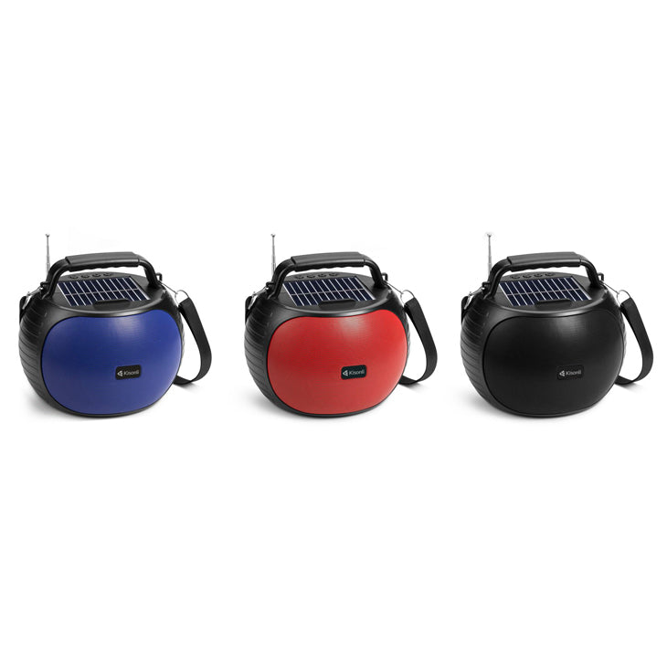 Тонколона Kisonli SC-22, Bluetooth, Солар, USB, SD, AUX, Различни цветове - 22322