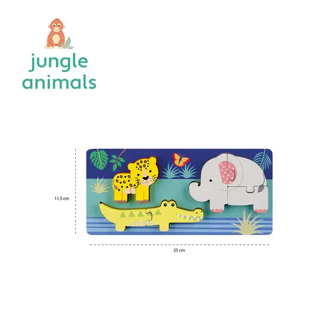 Дървен Пъзел "Животни" - Jungle Animals - снимка 3