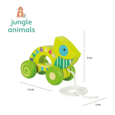 Играчка за дърпане "Хамелеон" - Jungle Animals - снимка 3