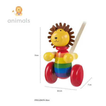 Дървена Буталка "Лъв" - Animals Collection - снимка 7