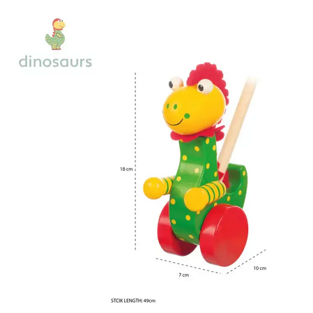 Дървена Буталка "Весел Динозавър" - Dinosaurs - снимка 3