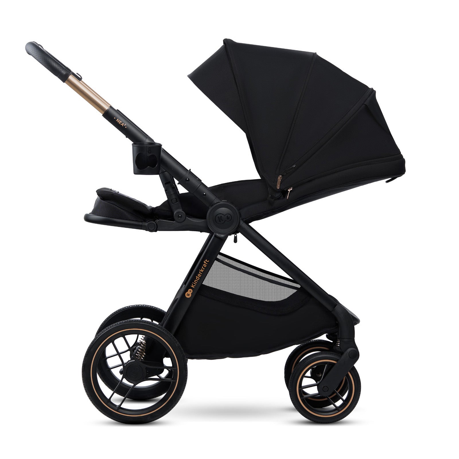 KinderKraft бебешка количка 2в1 NEA 2.0 MIDNIGHT BLACK - снимка 3