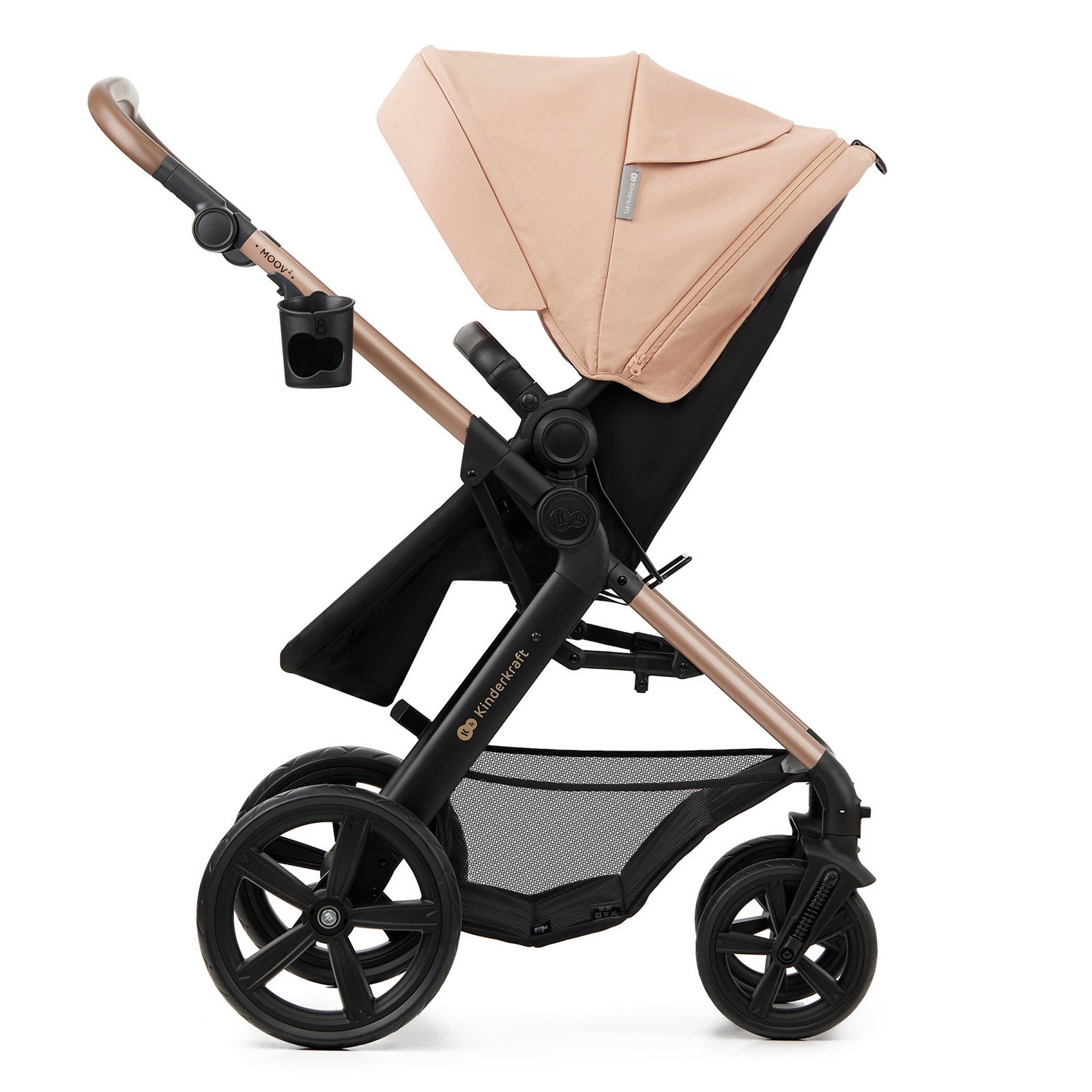 KinderKraft MOOV 2 бебешка количка 3в1 SAND BEIGE - снимка 2