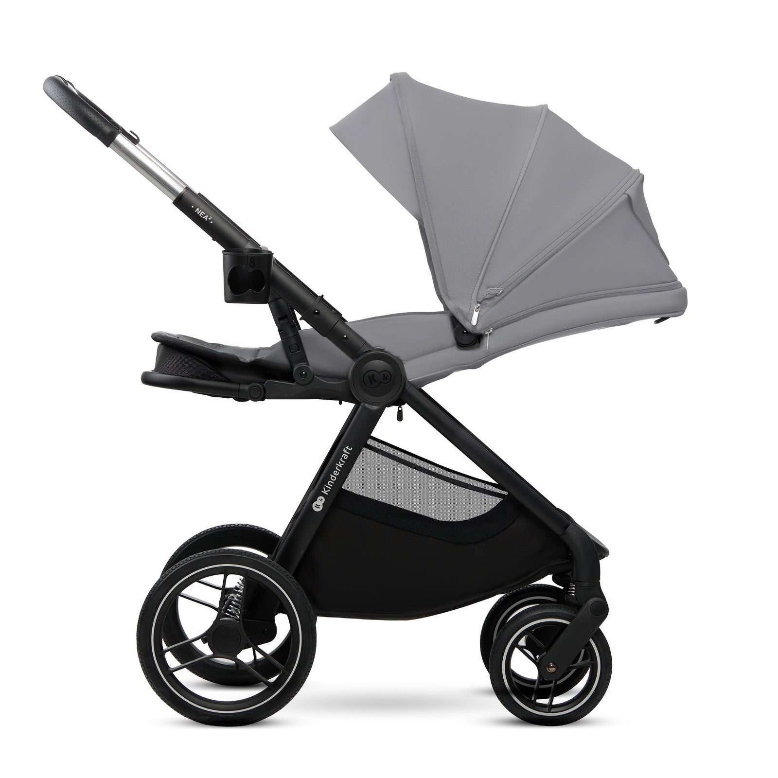 KinderKraft бебешка количка 2в1 NEA 2.0 PLATINIUM GREY - снимка 3