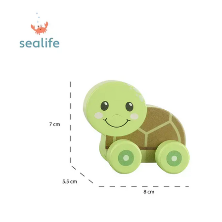 Дървена играчка за бутане "Костенурка" - Sea Life - снимка 2
