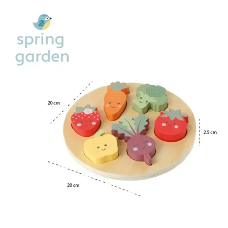 Дървен Пъзел "Щастливи Зеленчуци" - Spring Garden - снимка 8