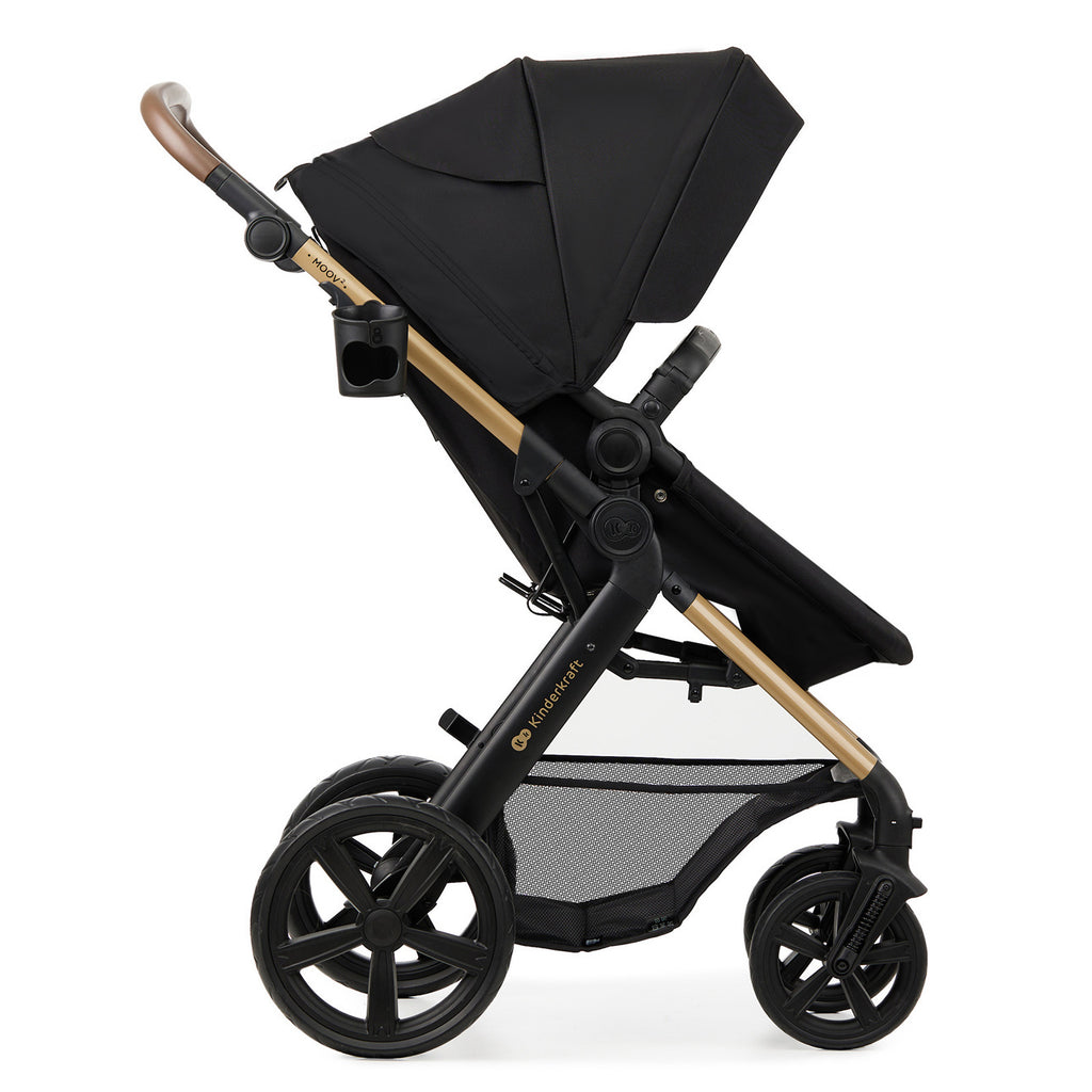 KinderKraft MOOV 2 бебешка количка 3в1 PURE BLACK - снимка 6