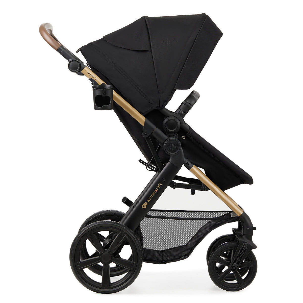 KinderKraft MOOV 2 бебешка количка 3в1 PURE BLACK - снимка 6