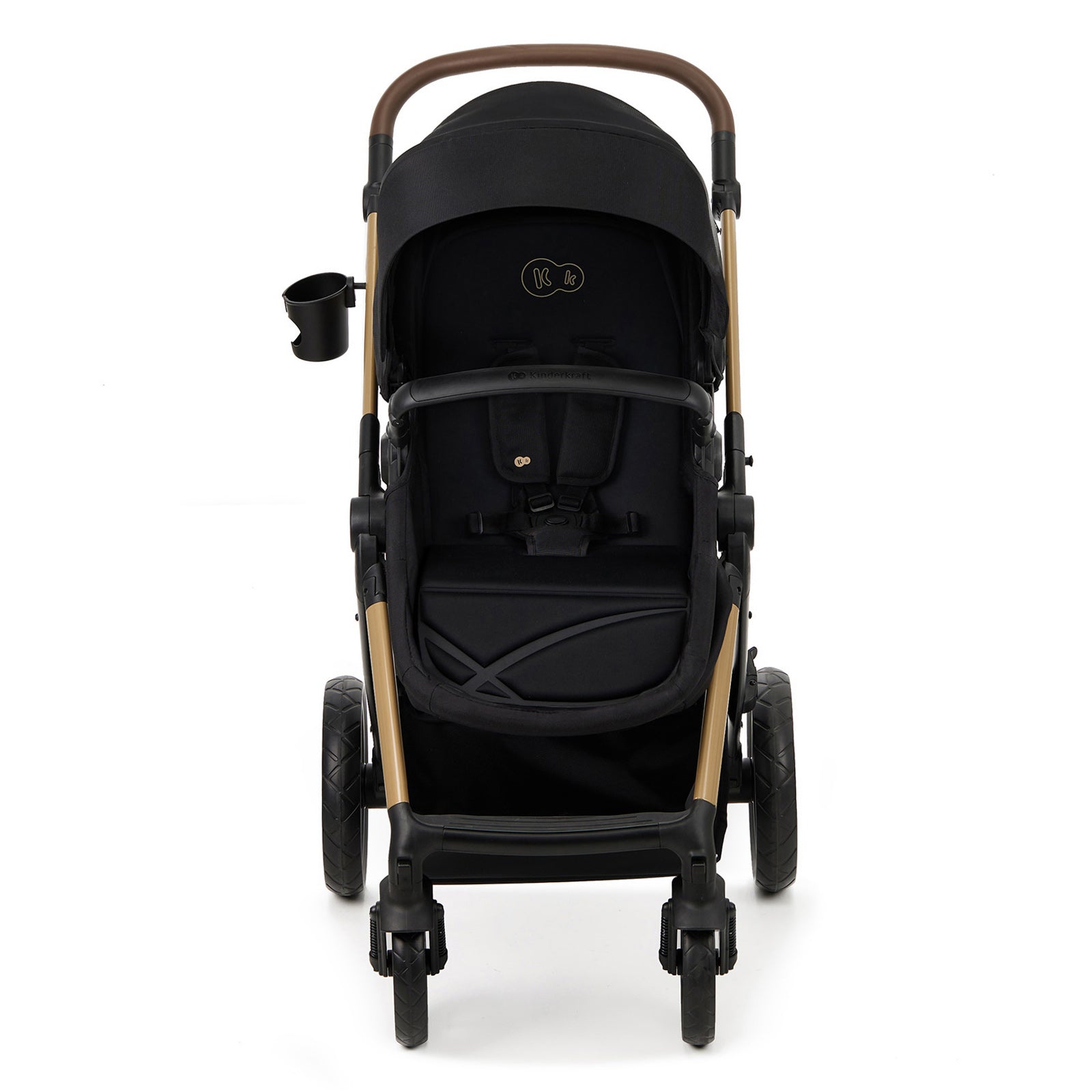 KinderKraft MOOV 2 бебешка количка 3в1 PURE BLACK - снимка 4