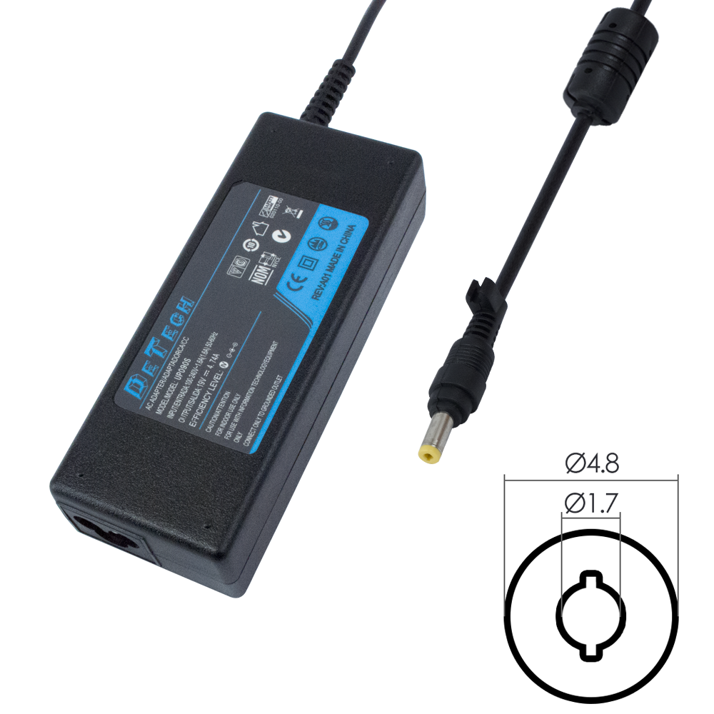 Адаптер DeTech за HP 70W 18.5V/3.8A 4.8*1.7 - 296