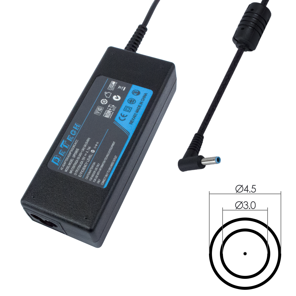 Адаптер DeTech за HP 65W 19.5V/3.33A 4.5*3.0 - 295
