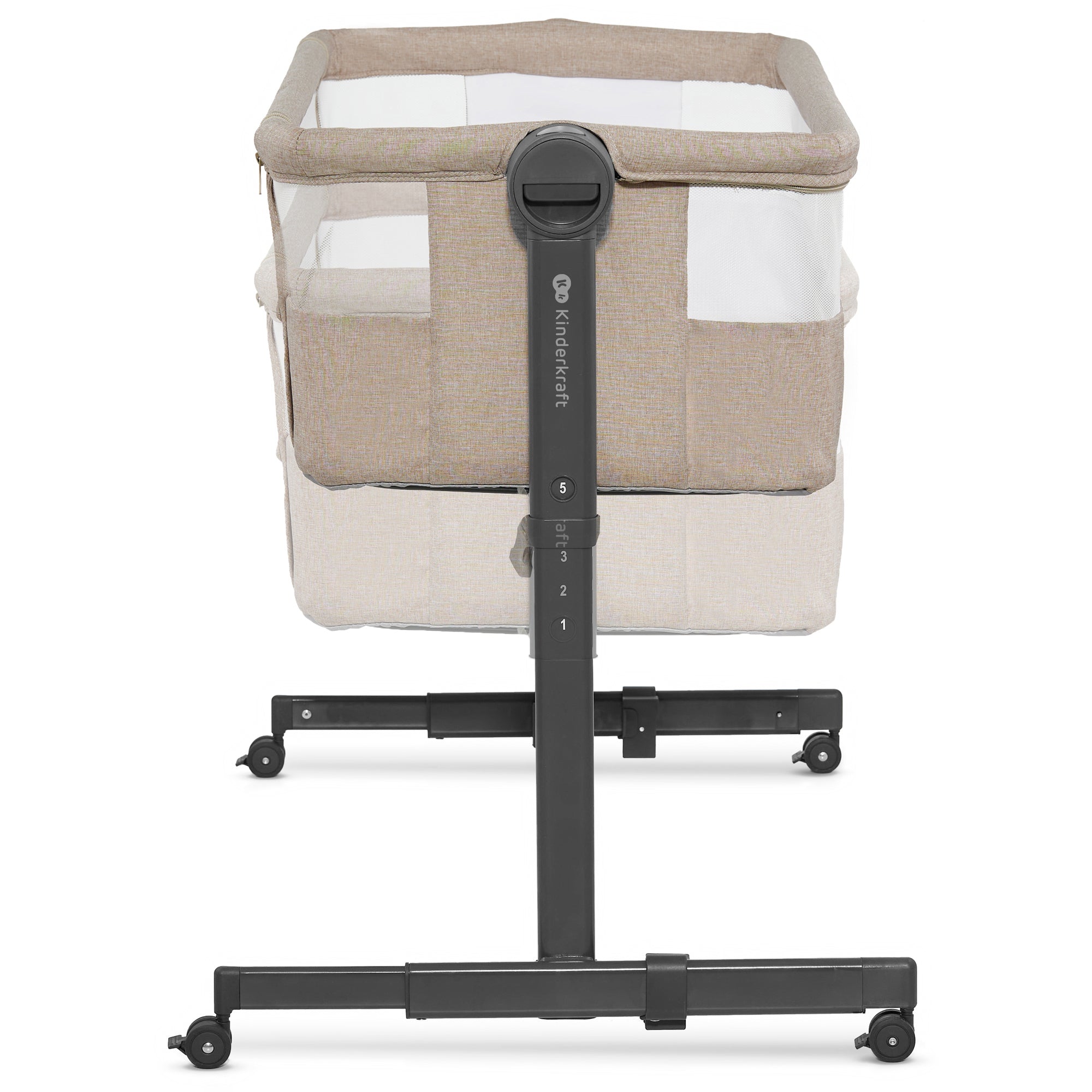 KinderKraft NESTE UP 2 бебешка кошара BEIGE - снимка 4