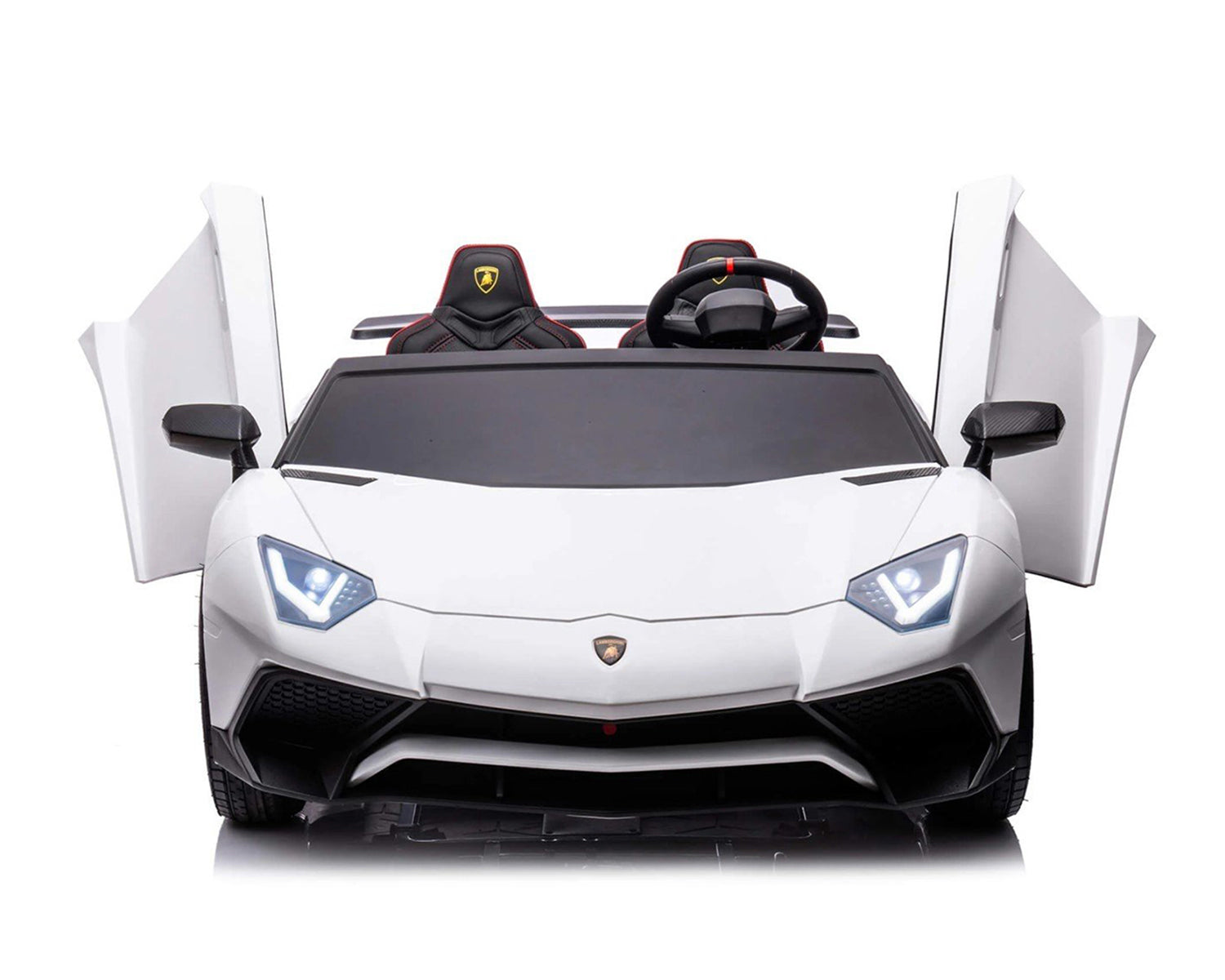 Акумулаторна кола Licensed Lamborghini Aventador SVJ White + батерия 24V/10AH - снимка 2