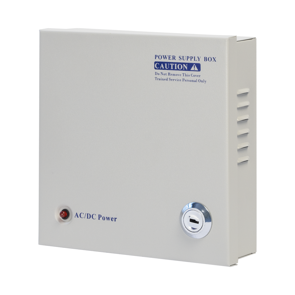 Импулсен захранващ блок No brand, 12V/5A, 4 Изхода, Метална кутия, Сив - 342