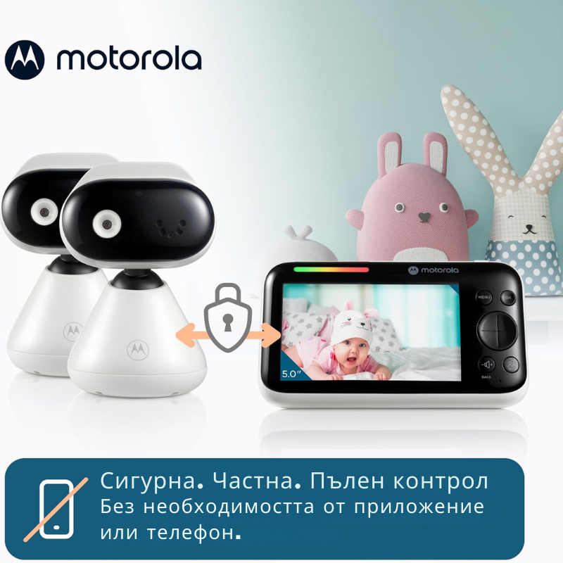 Motorola PIP1500-2 видео бебефон с 2 камери - снимка 2