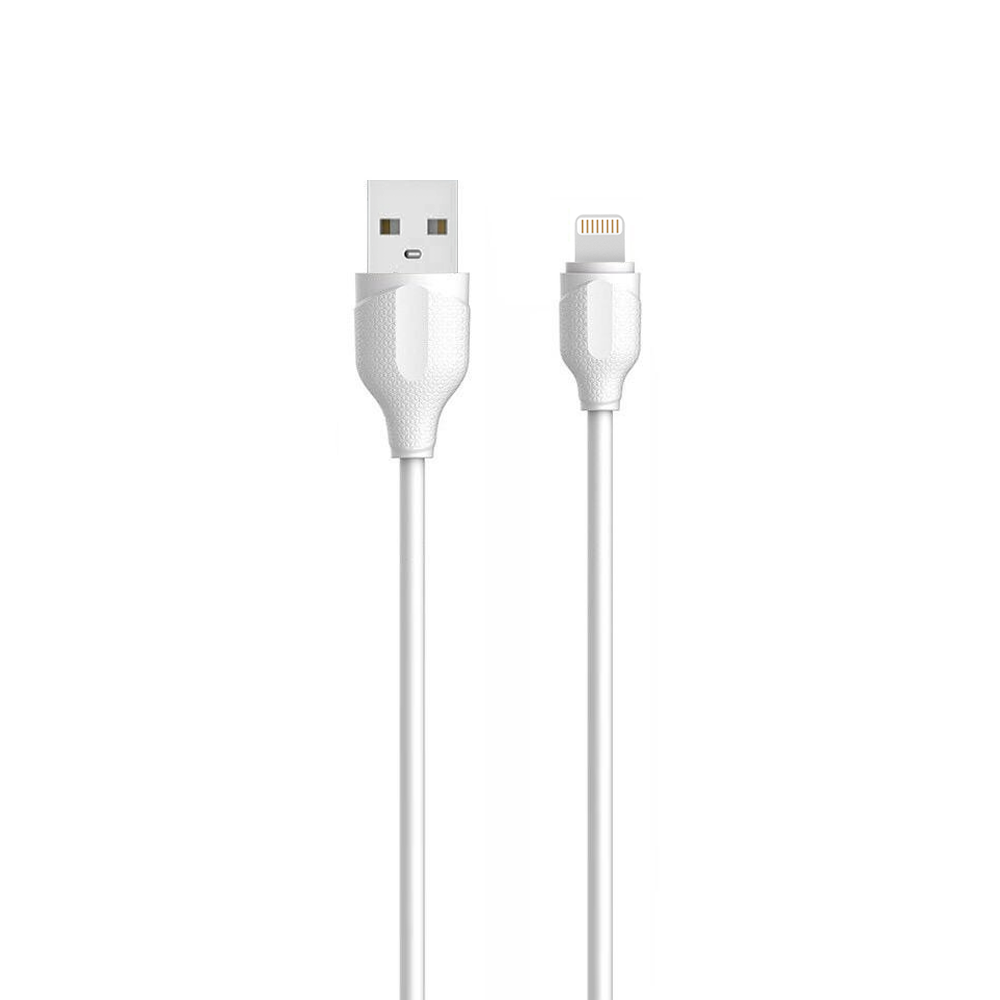 Кабел за данни LDNIO LS372, Lightning, 2.0m, Бял - 40074