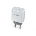 Мрежово зарядно устройство DeTech DE-30, 5V/3.0A 220V, 1 x Type-C F, PD, Бял - 40114