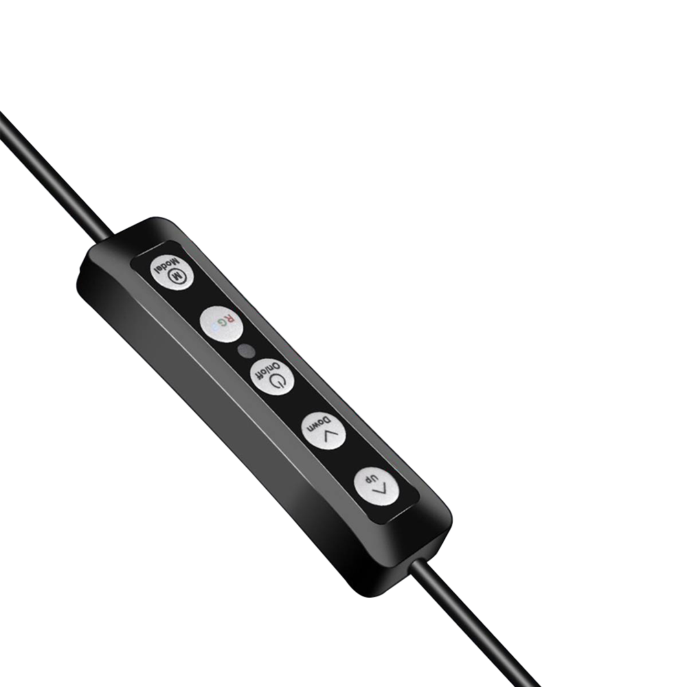 LED Ring осветление No brand M33, 33см, RGB, 20W, Черен - 40126