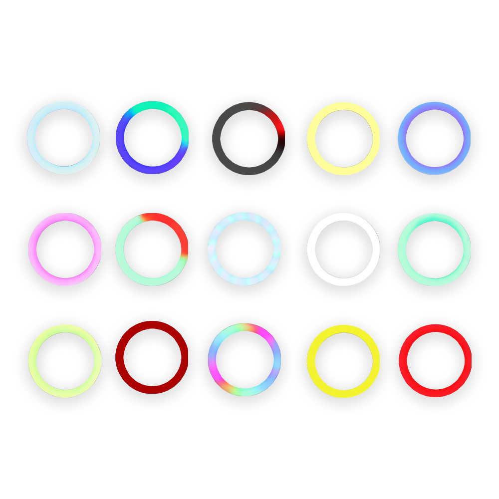 LED Ring осветление No brand M26, 26см, RGB, 20W, Черен - 40123