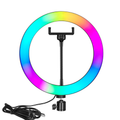 LED Ring осветление No brand M33, 33см, RGB, 20W, Черен - 40126