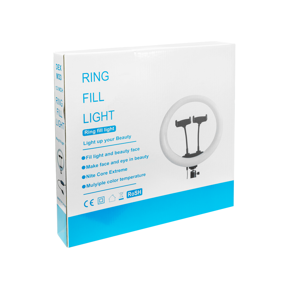 LED Ring осветление No brand M33, 33см, 25W, Черен - 40124