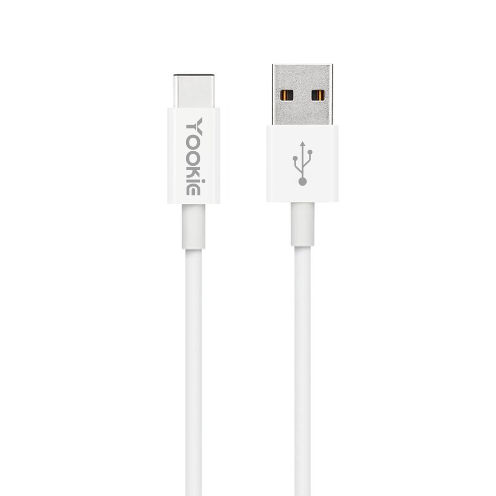 Кабел за данни Yookie CB1, Type-C, 3.0m, Бял - 40151
