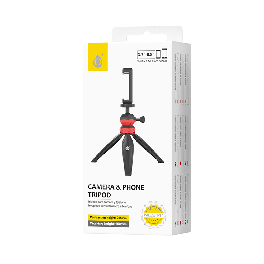 Мини статив / трипод One Plus NE5141, Универсален, 15см, Черен - 40161