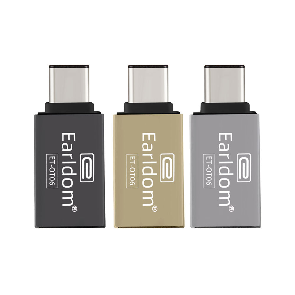 Преходник Earldom ET-OT06, USB F към Type-C OTG, Различни цветове - 40169