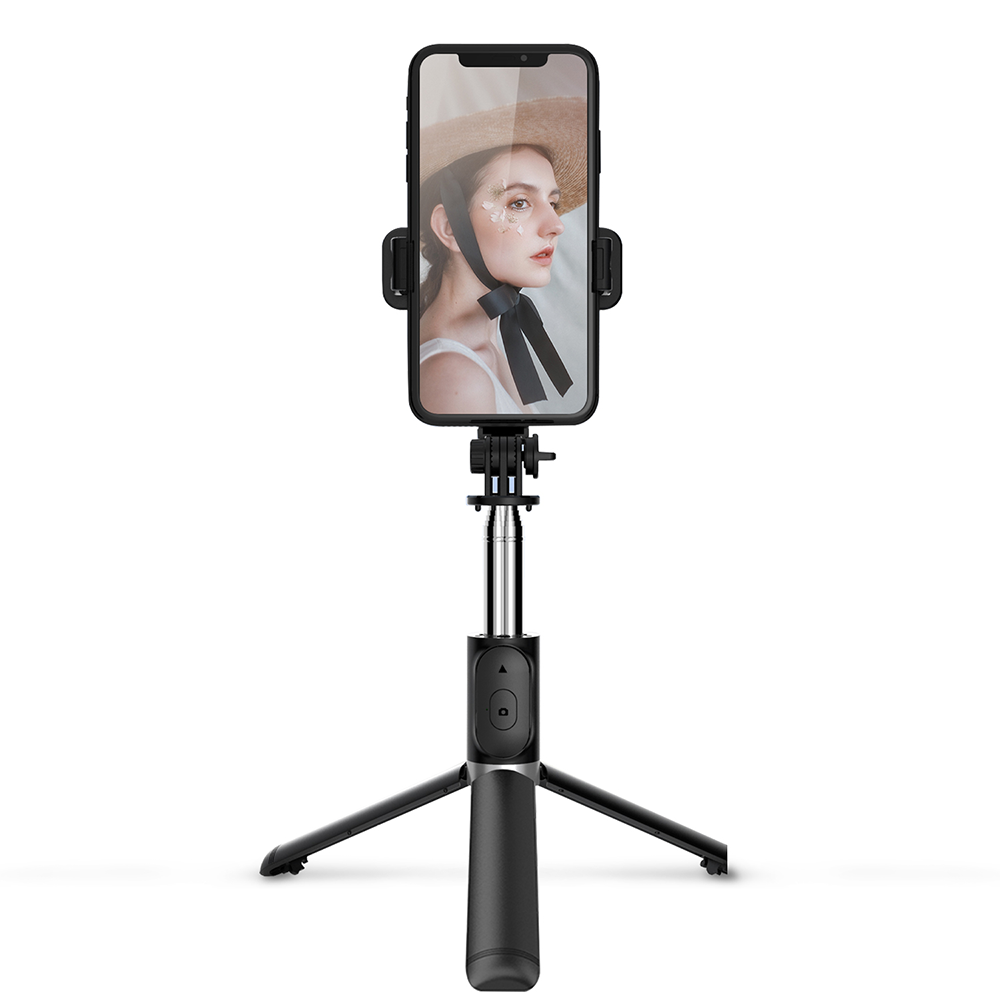 Селфи стик Earldom ET-ZP20, Bluetooth, 75см, Черен - 40230