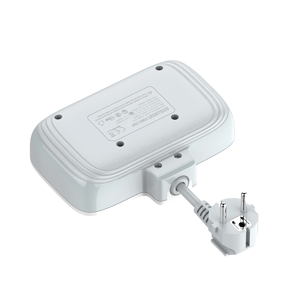 Разклонител LDNIO SE2435, 2 гнезда, CEE 7/3, 2500W, 1 x Type-C F, 3 x USB F, PD, QC, Бял - 40296