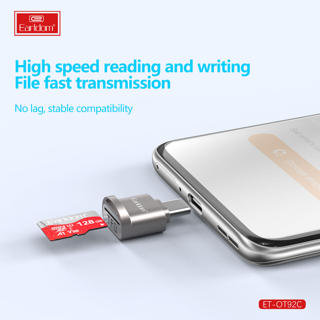 Четец за карти Earldom ET-OT92C, Type-C, Различни цветове - 40358