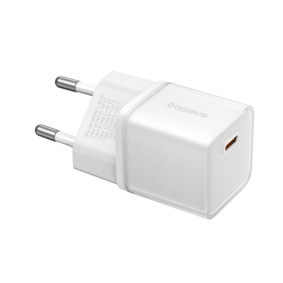 Мрежово зарядно устройство Baseus GaN5S Fast Charger 1C, 30W, 1 x Type-C F, Бял - 40405