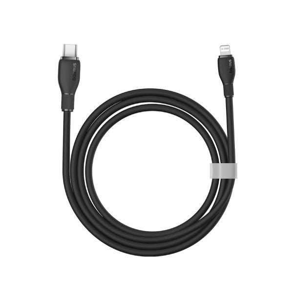Кабел за данни Baseus Pudding, Type-C - Lightning, 20W, 1.2m, Черен - 40433