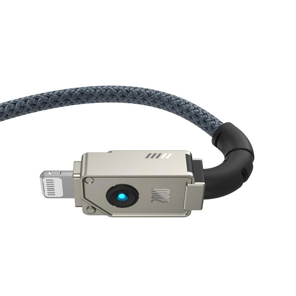 Кабел за данни Baseus Unbreakable, Type-C - Lightning, 20W, 1.0m, Черен - 40437