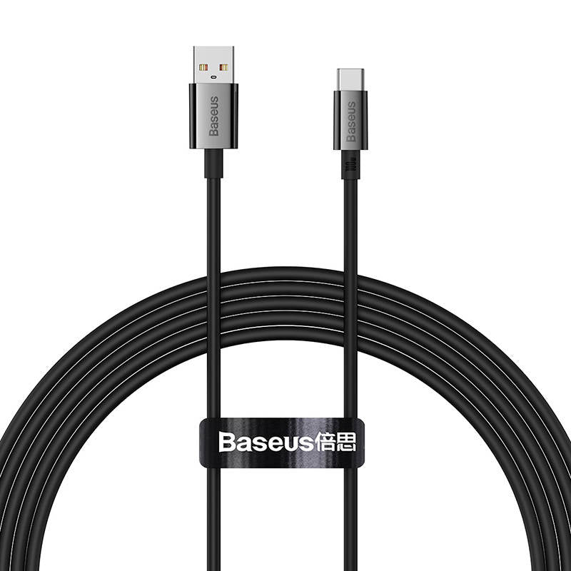 Кабел за данни Baseus Superior, Type-C, 100W, 2.0m, Черен - 40450