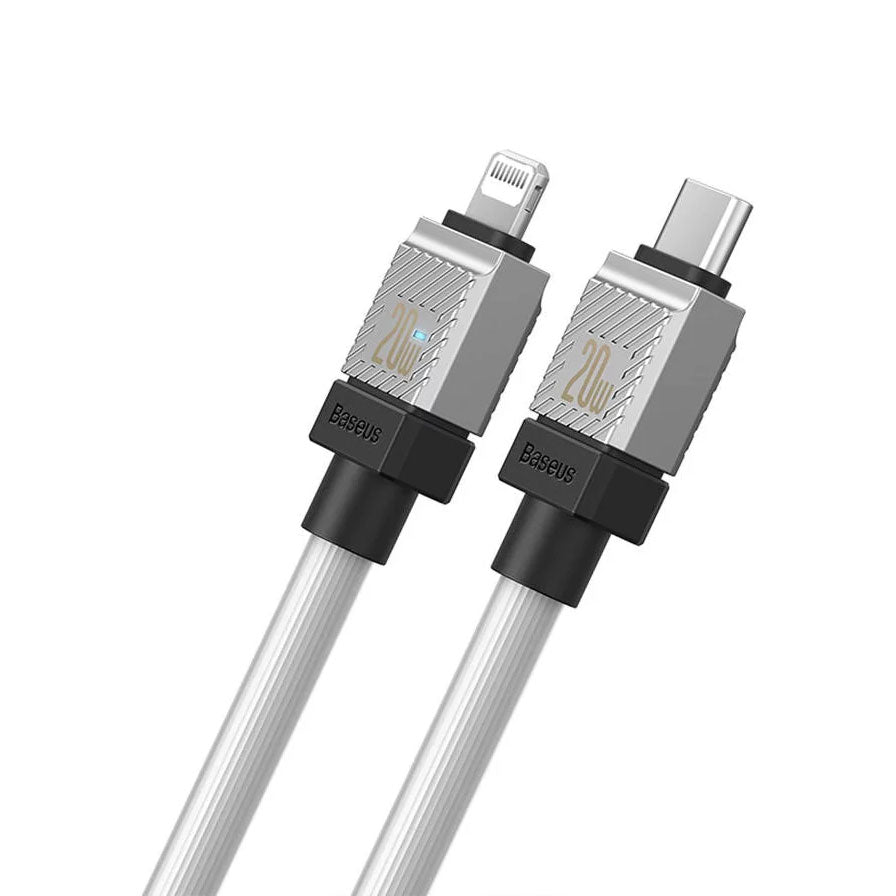 Кабел за данни Baseus CoolPlay, Type-C - Lightning, 20W, 1.0m, Бял - 40453