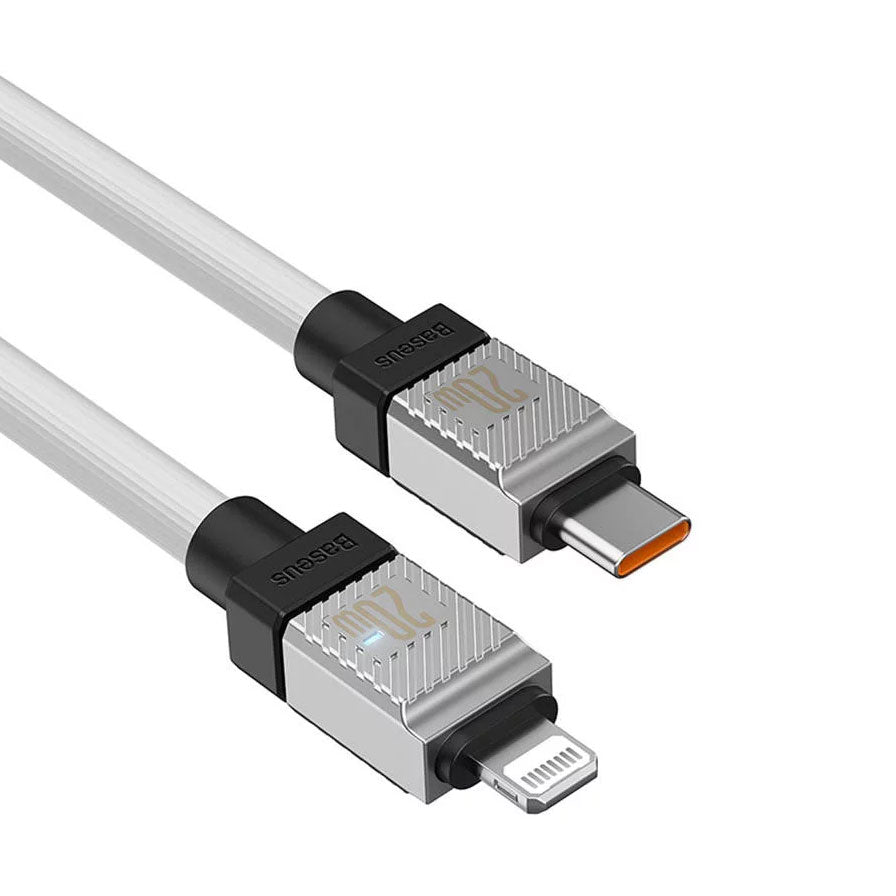Кабел за данни Baseus CoolPlay, Type-C - Lightning, 20W, 1.0m, Бял - 40453
