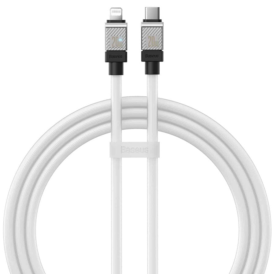Кабел за данни Baseus CoolPlay, Type-C - Lightning, 20W, 1.0m, Бял - 40453